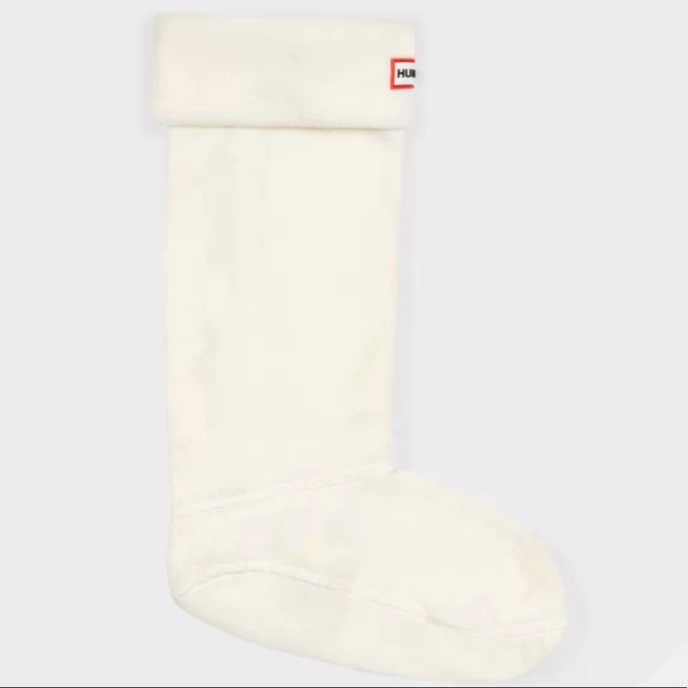Women’s Hunter Boot socks, Fleece. Cream color. Size Medium (5-7)